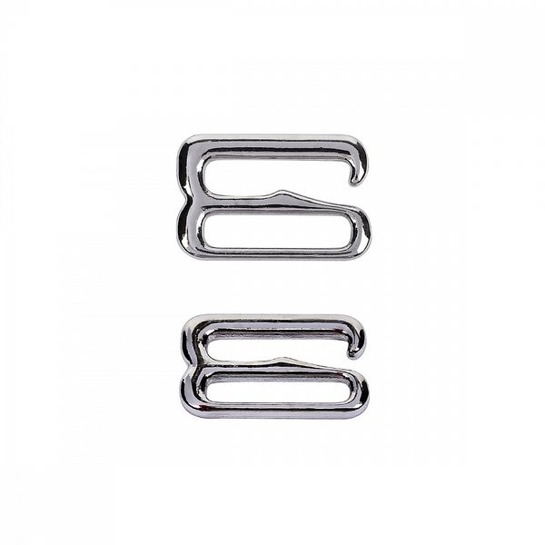 Крючки для купальника металл 10.0 мм, 910.SW цв.никель, уп.100 шт