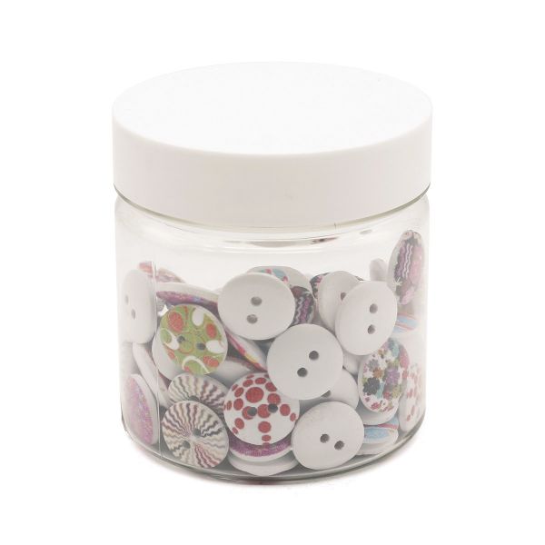 Украшения декоративные пуговицы деревянные Орнаменты №3, 15 мм, 100 шт