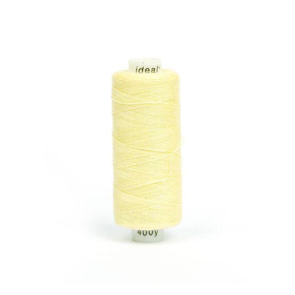Нитки швейные бытовые Ideal 40/2, 366 м / 10 кат., 117 св.желтый