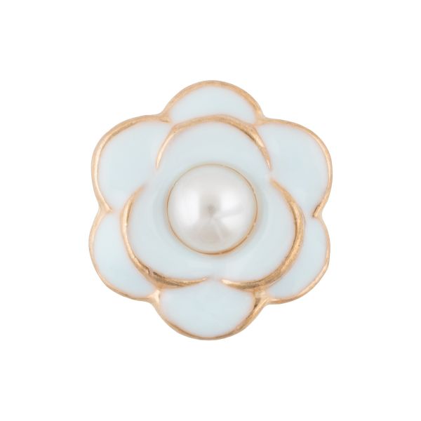 Пуговицы металл 15 мм, 6 шт, 182 голубой, Blitz MB 0278