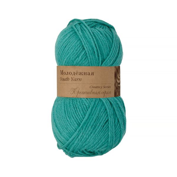 Пряжа Пехорка Молодежная / уп.5 мот. по 100 г, 280 м, цв.581 св.изумруд