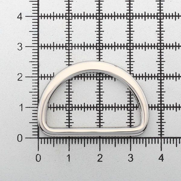 Полукольцо литое металл внутр. 30 мм (внешн. 36х25 мм), плоское, 10 шт, никель ГР, 6886