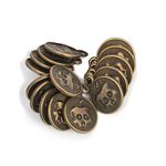 Бусины пластик под металл ⌀15 мм, 8231 цв. антик, 50 г