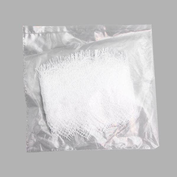 Кружево шантильи (реснички) на сетке 65 мм, белый, 3 метра