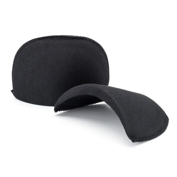 Плечевые накладки (подплечники) втачные 90х160х13 мм, из твердого поролона, обшитые, черный, ВТТМ-13, 10 пар