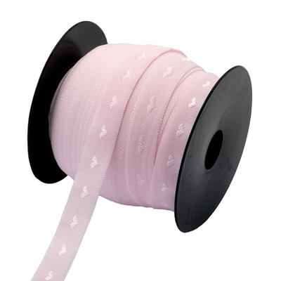 Резинка бельевая (окантовочная) 15.0 мм / 50 метров, тканая, бледно-розовый, ML124015/99/1