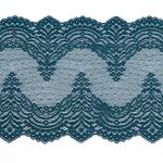 Кружево бельевое эластичное 230 мм / 3 м, 8036 цв.F222 изумрудно-синий, Kruzhevo