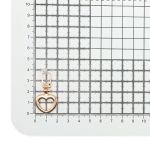 Пуллер для молнии 40х20мм Сердце цв.металл, золото, 1шт Prym, 482372