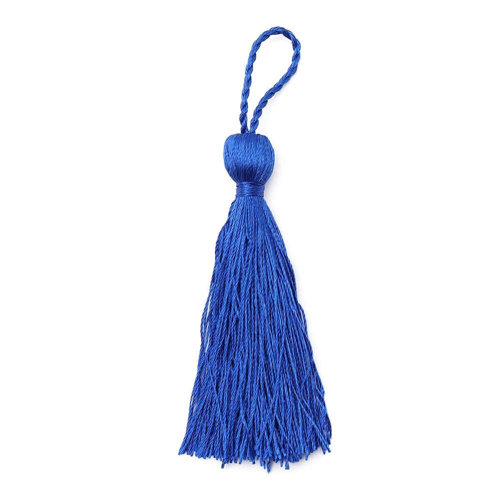 Кисти шторные 70.0 мм, вискоза, цв.234 василек, 5 шт