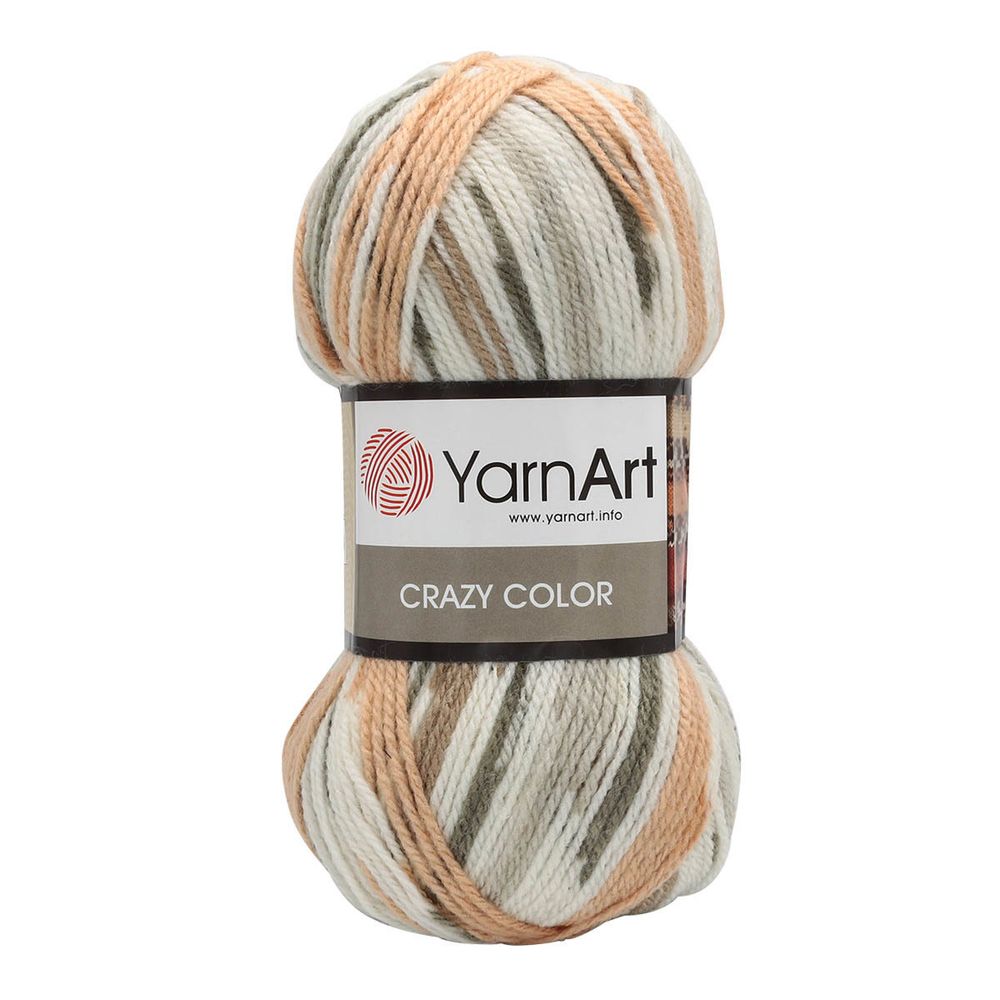 Пряжа YarnArt (ЯрнАрт) Crazy color / уп.5 мот. по 100 г, 260м, 145 секционный