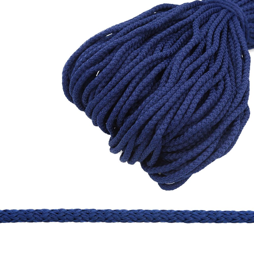 Шнур плетеный ⌀4.0-5.0 мм / 100 метров, 032 синий