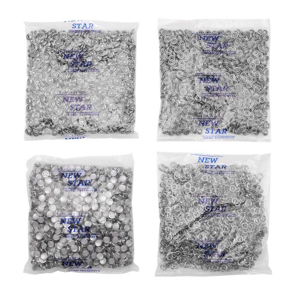 Кнопка рубашечная (джерси) жемчужинка ⌀9.5 мм, ≈1440 шт, МЕТАЛЛ, акрил, белый/никель, NEW STAR