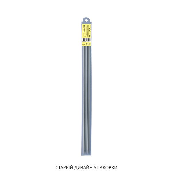 Спицы чулочные металл ⌀4.0 мм, 35 см, с покрытием, Gamma KN-35