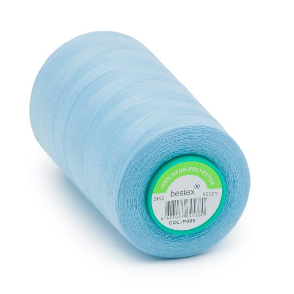 Нитки универсальные Bestex 50/2, 4570 м (5000 ярд) / 1 кат., 085 голубой.лед