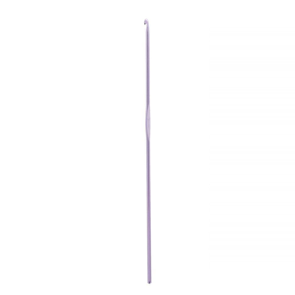 Крючок для вязания ⌀2.5 мм, 15 см, металл, в чехле, розовый, Gamma CH-15