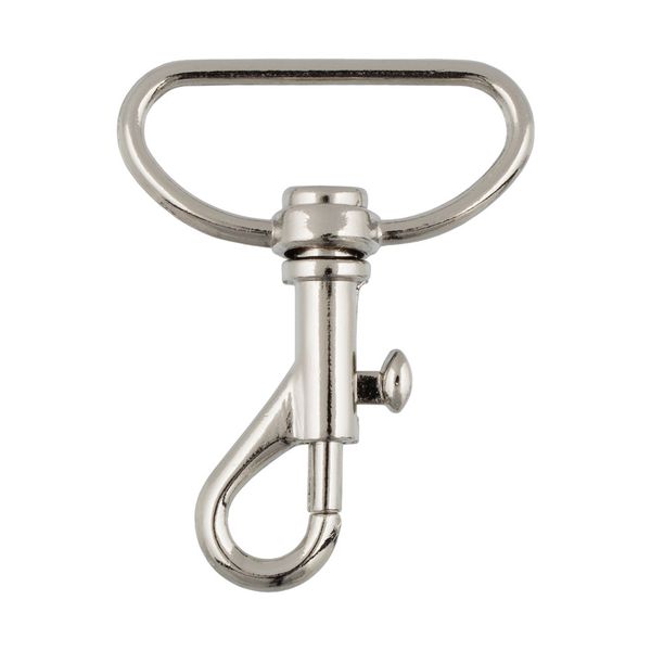 Карабин металл 30.0 мм (47х36 мм), 10 шт, 04 никель, Gamma GH 113/30/10