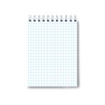 Блокнот на гребне A6 80 л., 4 шт, клетка, Новые дороги 01203, Светоч Б116