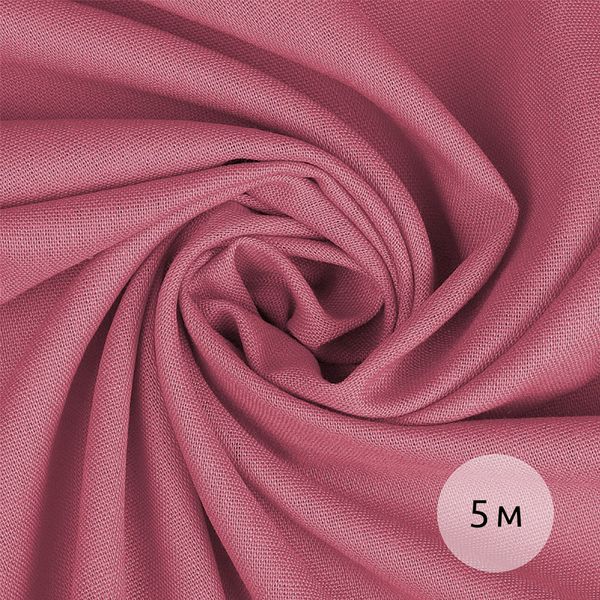 Льняная ткань 200 г/м², 140 см / 5 метров, TBY.Li.1009.13.5, цв.13 св.розовый
