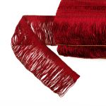 Бахрома отделочная 90.0 мм / 25 метров, 274 бордовый, Gamma 117