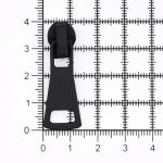 Слайдер (замок) для молнии спираль Т5 (5 мм), черная резина С5 34х14 мм, 20 шт, ГЛТ9519