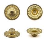 Часть кнопки Альфа (S-образная) ⌀11 мм (C-часть), 5 золото (C-часть), 100 шт, BIG