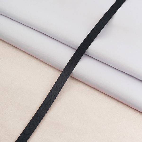 Лента атласная 2-сторонняя 12.0 мм / 22.86±1 метров, C1112 черный, 6102-0002, Globus