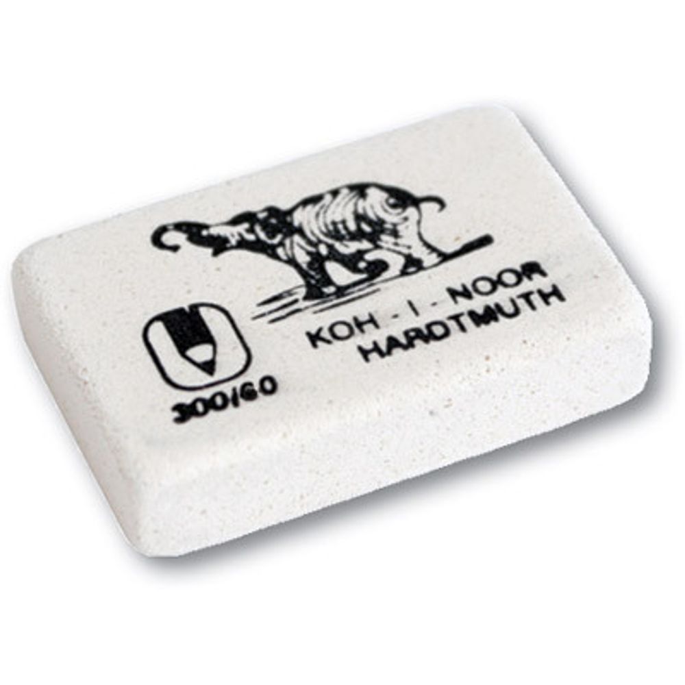 Ластик для чернографитных карандашей 300/60 60 шт, 0300060024KD, KOH-I-NOOR Hardtmuth