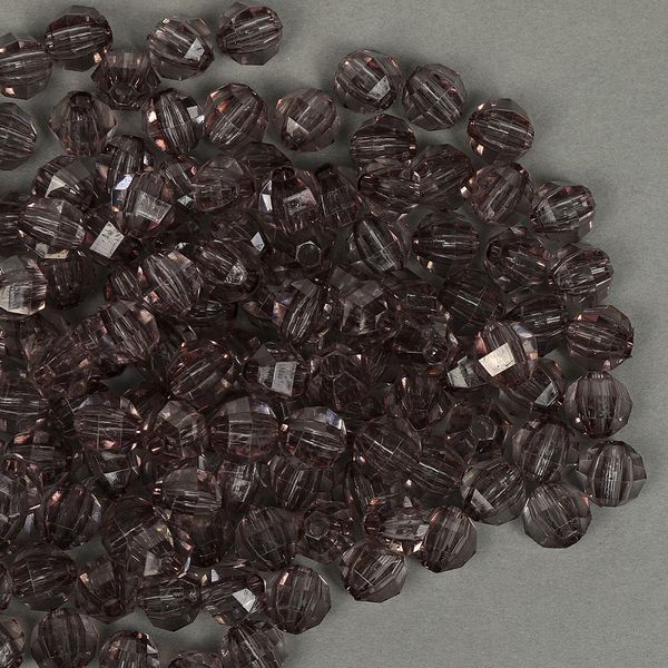 Бусины акрил ⌀10 мм, цв.20 серый, уп.500 г, Magic4Hobby