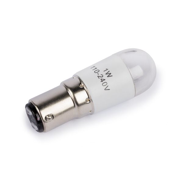 Лампочка для бытовых швейных машин (двухконтактная), светодиодная 60 мм, овальная, Micron FLM-BA-15D