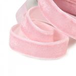 Лента бархатная (тесьма) 10.0 мм / 22.86±1 метров, арт.10VR75 нейлон цв.розовый