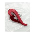 Брошь декоративная col.08, ярко-красный /TOS/