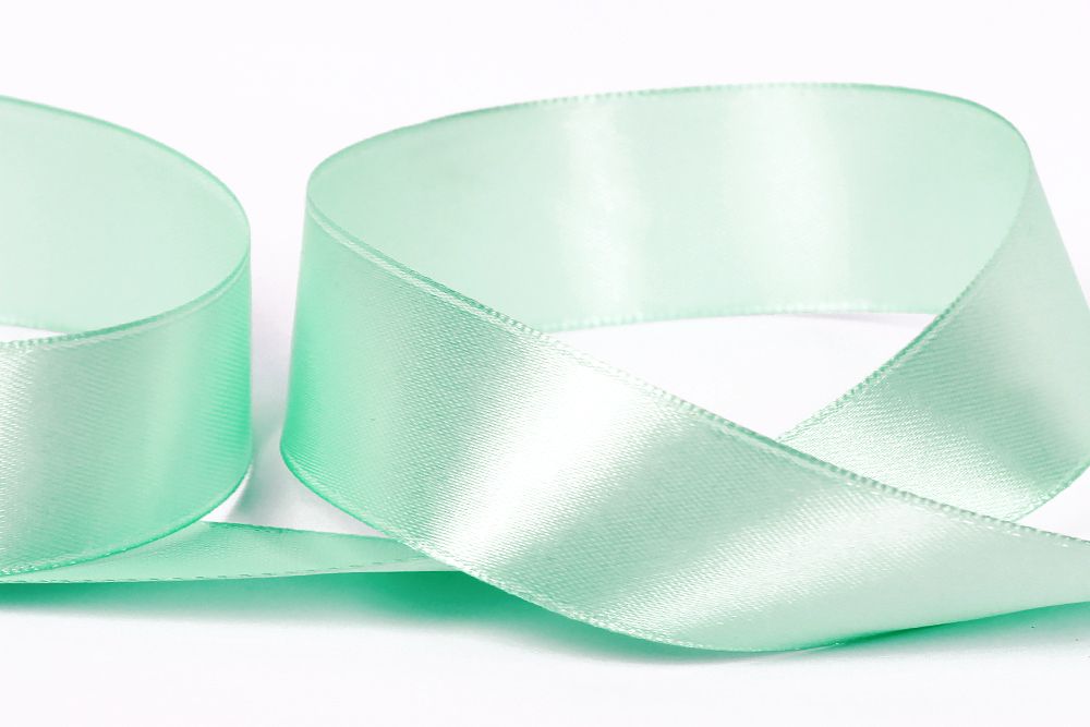 Лента атласная 1-сторонняя 25.0 мм / 33±2 метра, 114 мятный, Gamma