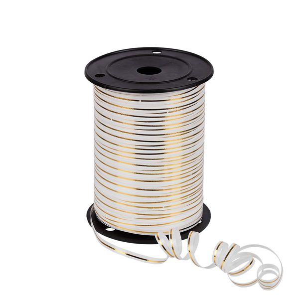 Лента полипропиленовая для флористики 5 мм / 228.6 метров, 01 белый, Stilerra PYP5-228MS