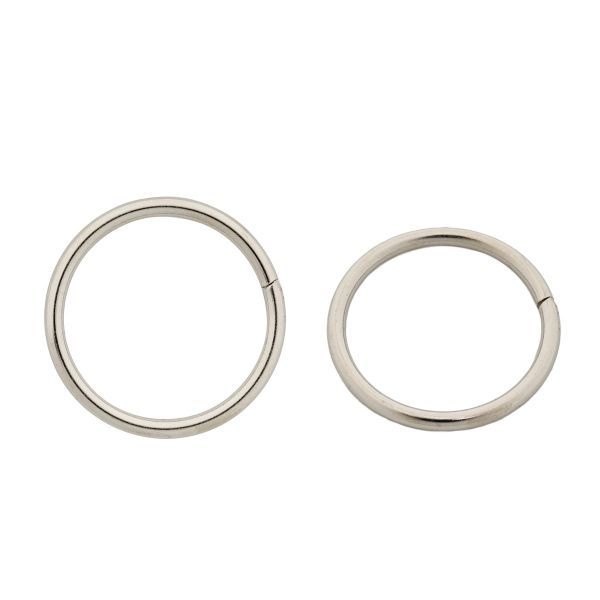 Кольцо разъемное металл in ⌀25 мм (30 мм внешн.), никель, 816B-002, 100 шт