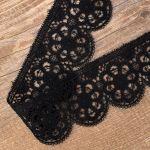 Кружево гипюр 41 мм, черный, 14.5 метров, IEMESA /TOS/