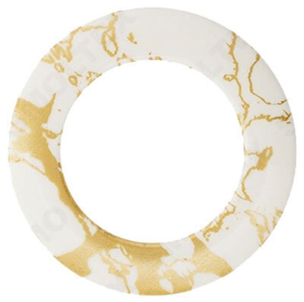 Люверсы шторные ⌀35 мм, с рисунком, 10 шт, 16Ж белый с золотом, Gamma