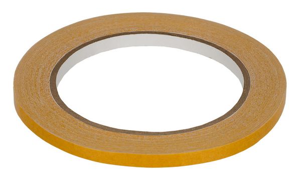 Лента трансфер для кожи двухсторонний клеевой 06 мм / 25 метров, белый, Gamma