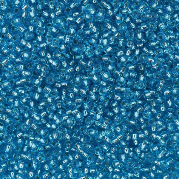 Бисер Preciosa прозрачный с серебр.центром 10/0 (2.3 мм), круг.отв, 50 г, (78634)