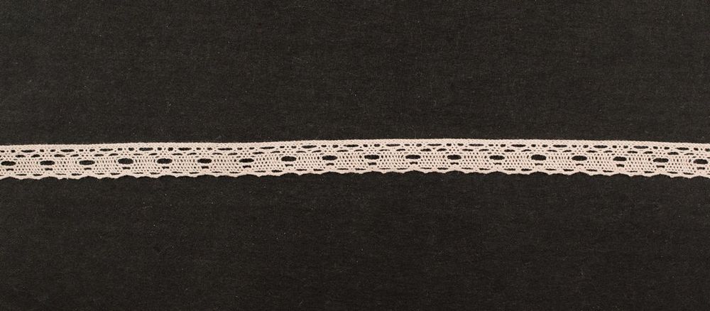 Кружево вязаное (тесьма) 9 мм, цв.нежно-розовый, Alfa, 25 метров, AF-007-024