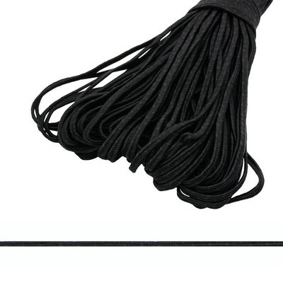 Шнур сутажный ⌀3.0 мм / 25 метров, черный