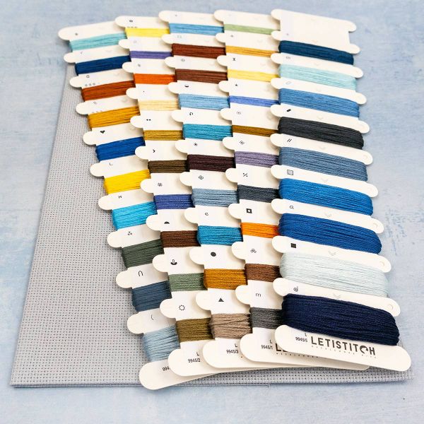 Набор для вышивания нитками LetiStitch L9945, Поместье-призрак 19х39см