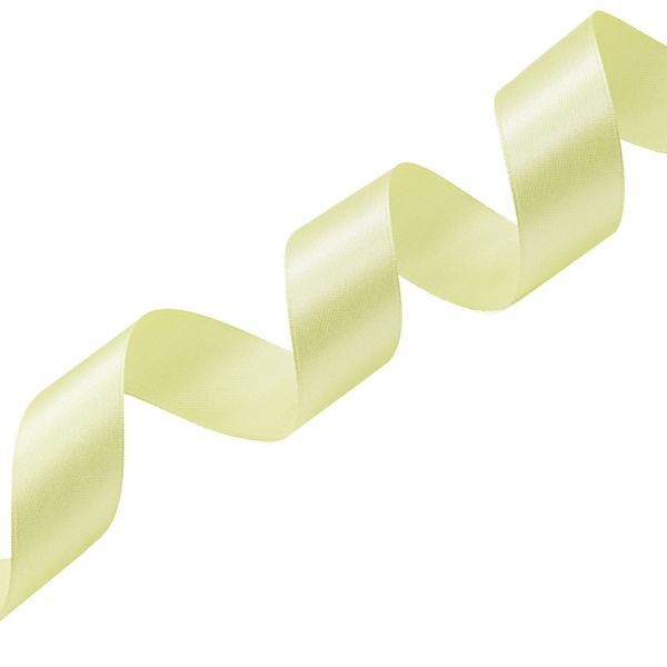 Лента атласная 1-сторонняя 25.0 мм / 22.86±1 метров, 057 лимонный, Globus