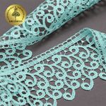 Кружево гипюр (плетёное) 80 мм, TR.8G8386, 11 мята, 12м, Kruzhevo