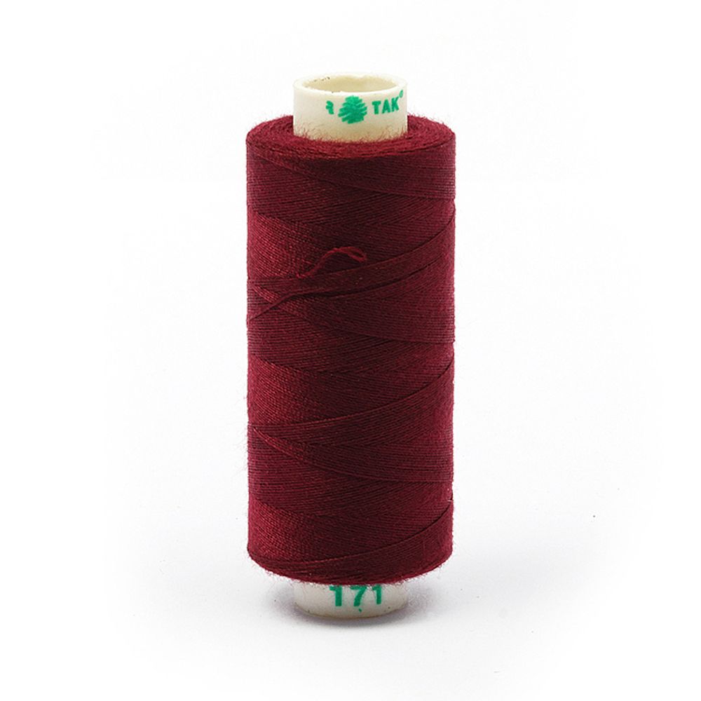 Нитки швейные бытовые Dor Tak 40/2, 366 м / 10 кат., 171 бордовый