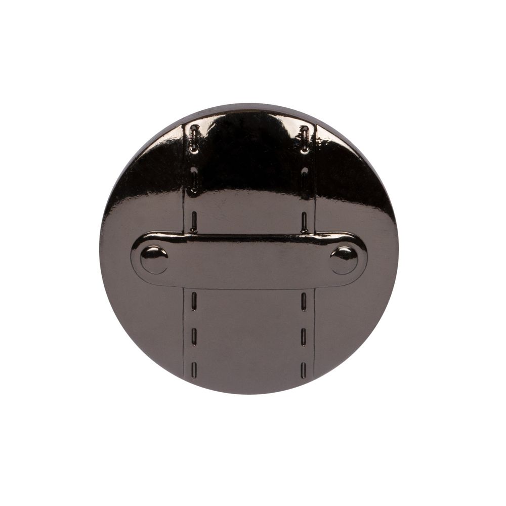 Кнопка Альфа (S-образная) ⌀17.0 мм, 36 шт, металл, нерж., 06 черн.никель, MIKRON JK 010