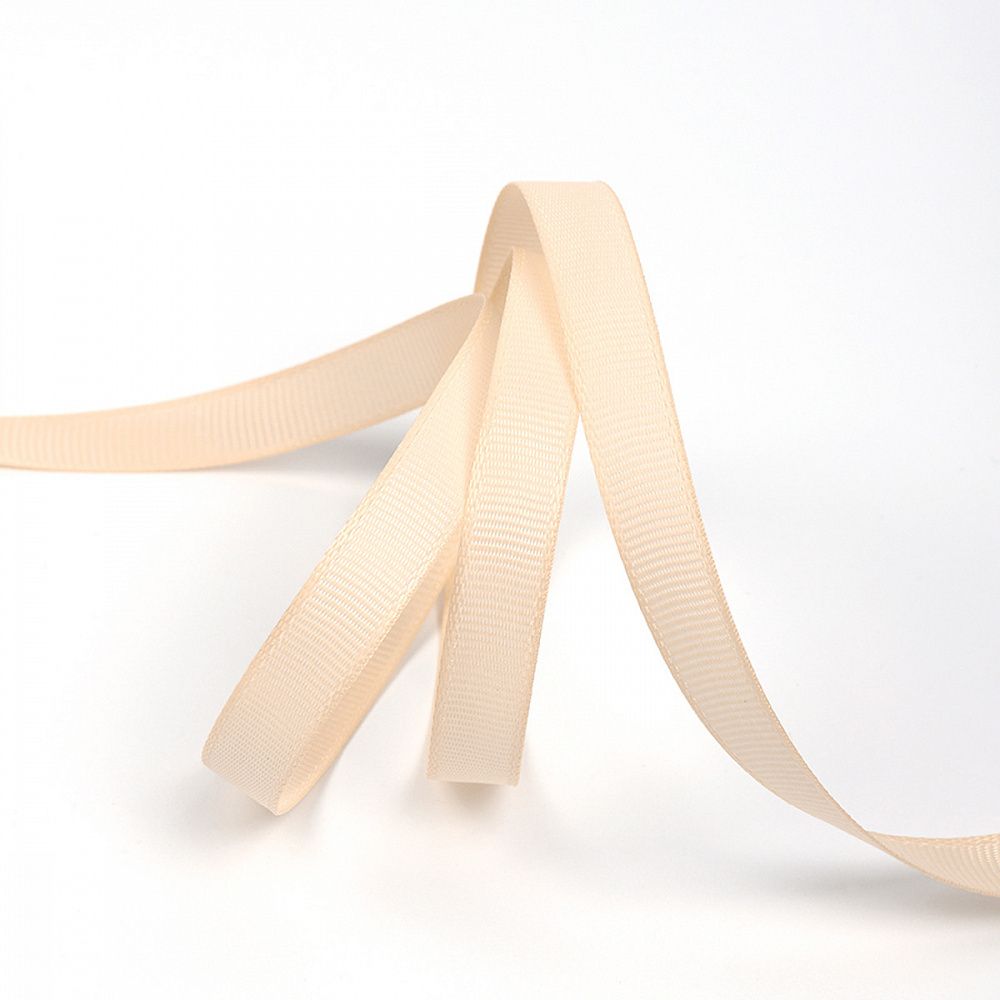 Лента репсовая (в рубчик) 10.0 мм, 815 кремовый уп. 27,4м