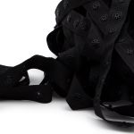 Кнопки пластиковые на тесьме (кн. ⌀8мм, тесьма 18мм, шаг 17 мм по, 3 шт, шаг 30 мм), цв. черный, 10 м