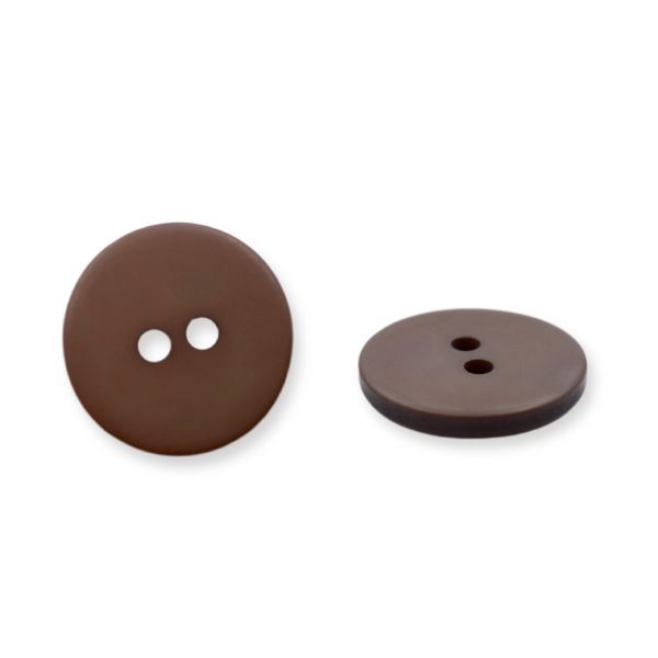 Пуговицы 2 прокола 28L, 18 мм, (Brown3 (коричневый3)) NE63, 72 шт