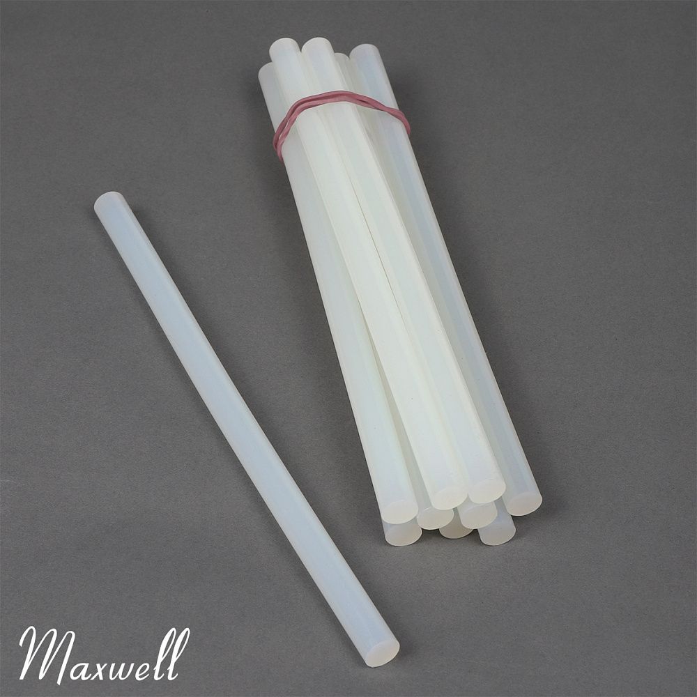 Клеевые стержни для клеевого пистолета прозрачный Maxwell Glue ⌀11,2мм, 210мм, уп.1кг