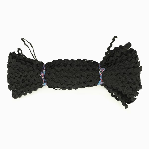 Тесьма вьюнчик 9 мм, 30м (черный), 30 м